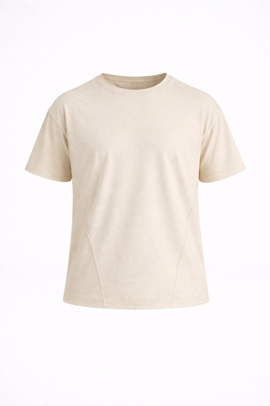 THE VERO BOXY TEE-CREAM