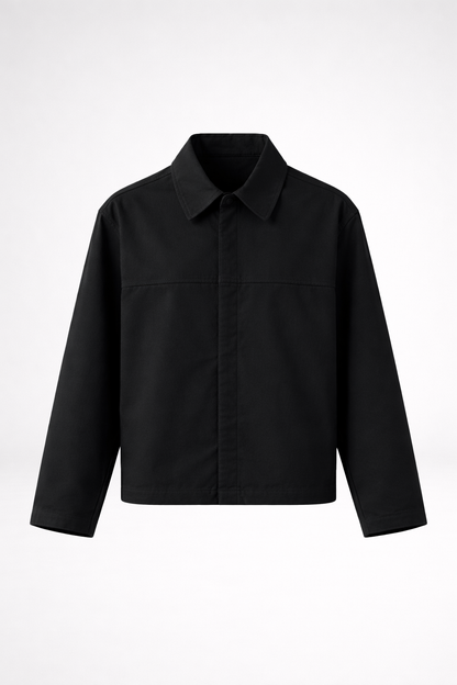 THE REMINGTON OVERSHIRT JACKET-BLACK