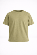 THE VERO BOXY TEE-AGAVE
