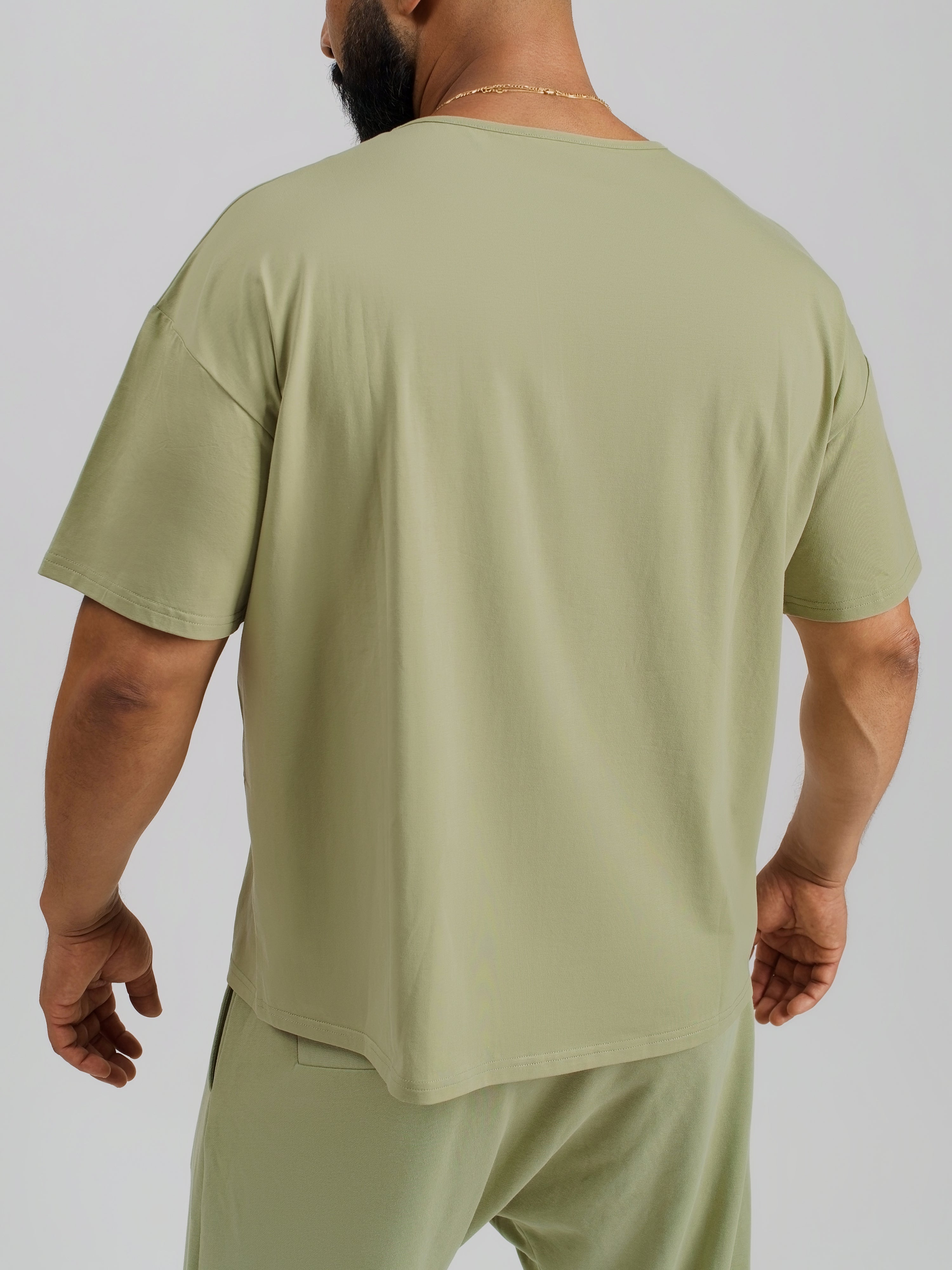 THE VERO BOXY TEE-AGAVE