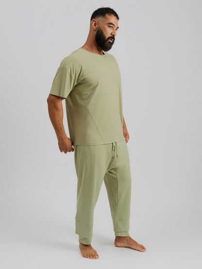 THE VERO BOXY TEE-AGAVE