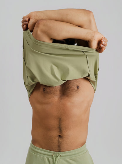 THE VERO BOXY TEE-AGAVE