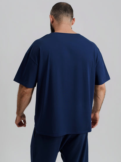 THE VERO BOXY TEE-AZUL