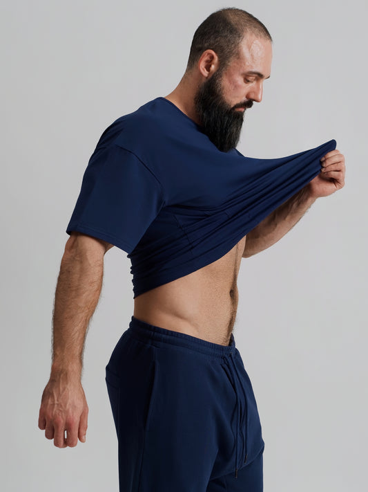 THE VERO BOXY TEE-AZUL