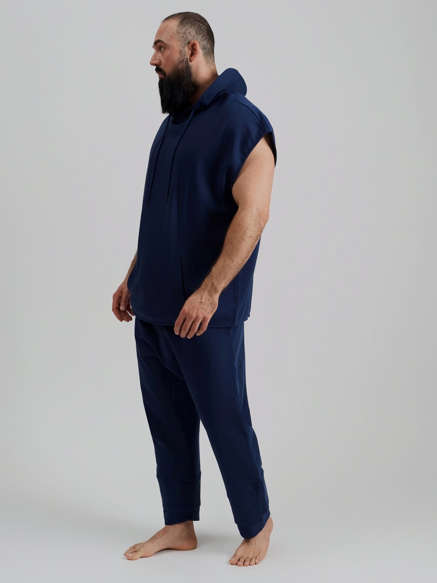 the zephyr sleeveless hoodie-azul