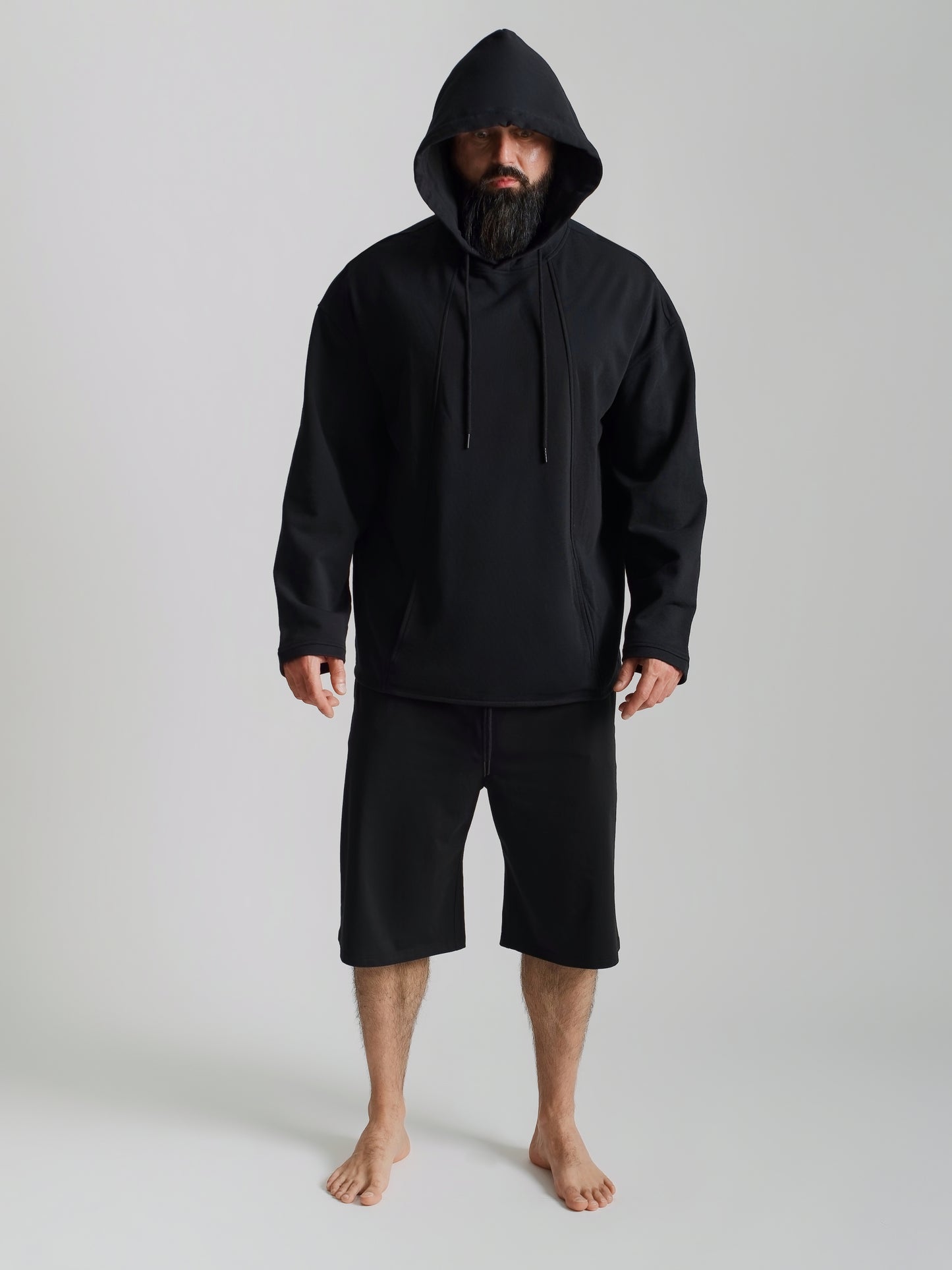 elysian relax hoodie-black