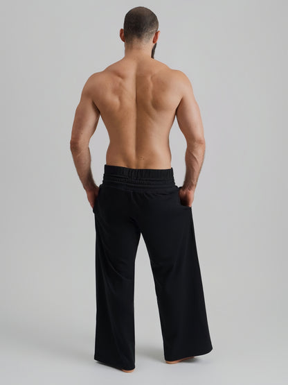 THE RONIN STRAIGHT LEG JOGGER-BLACK