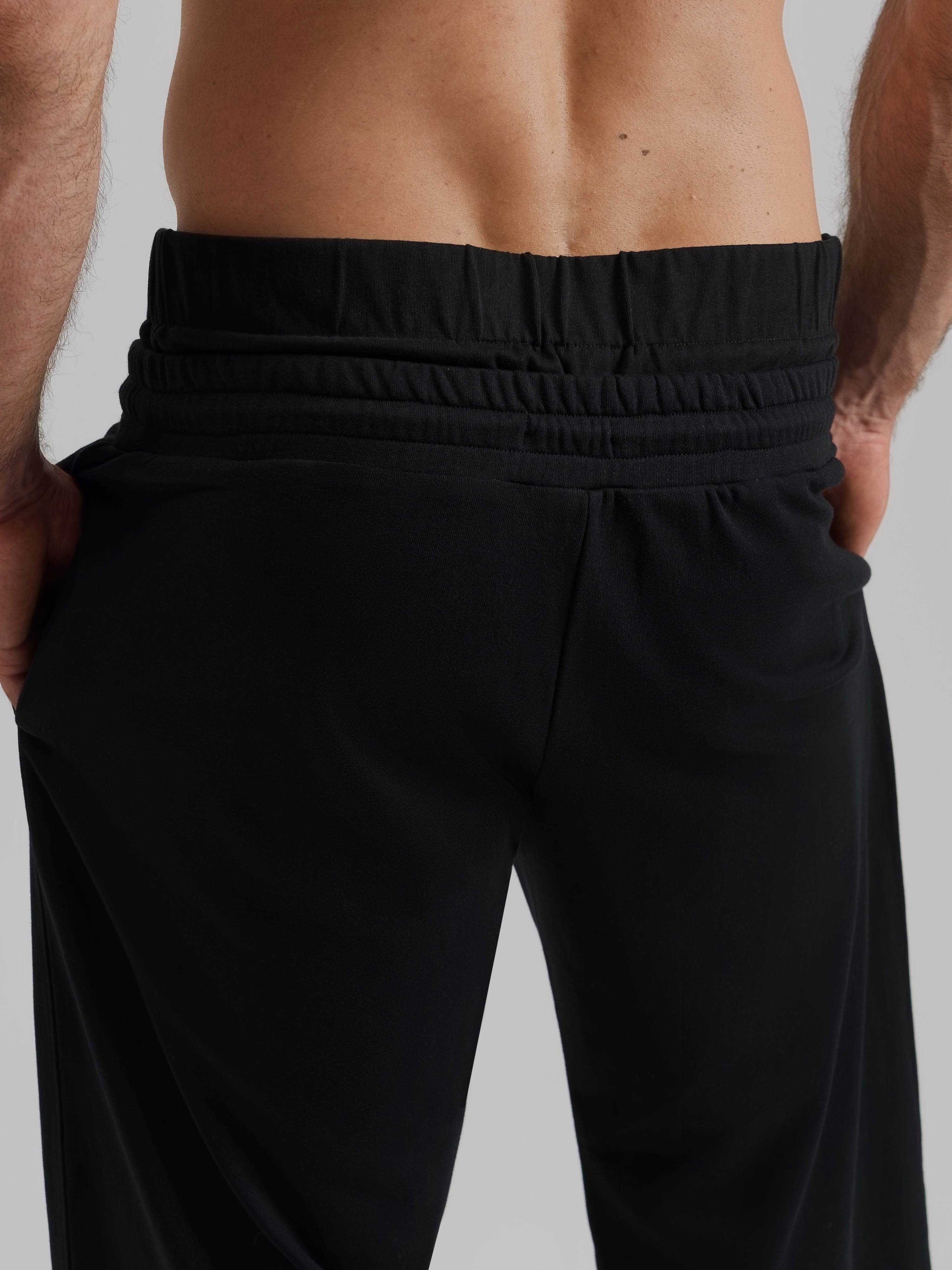 THE RONIN STRAIGHT LEG JOGGER-BLACK