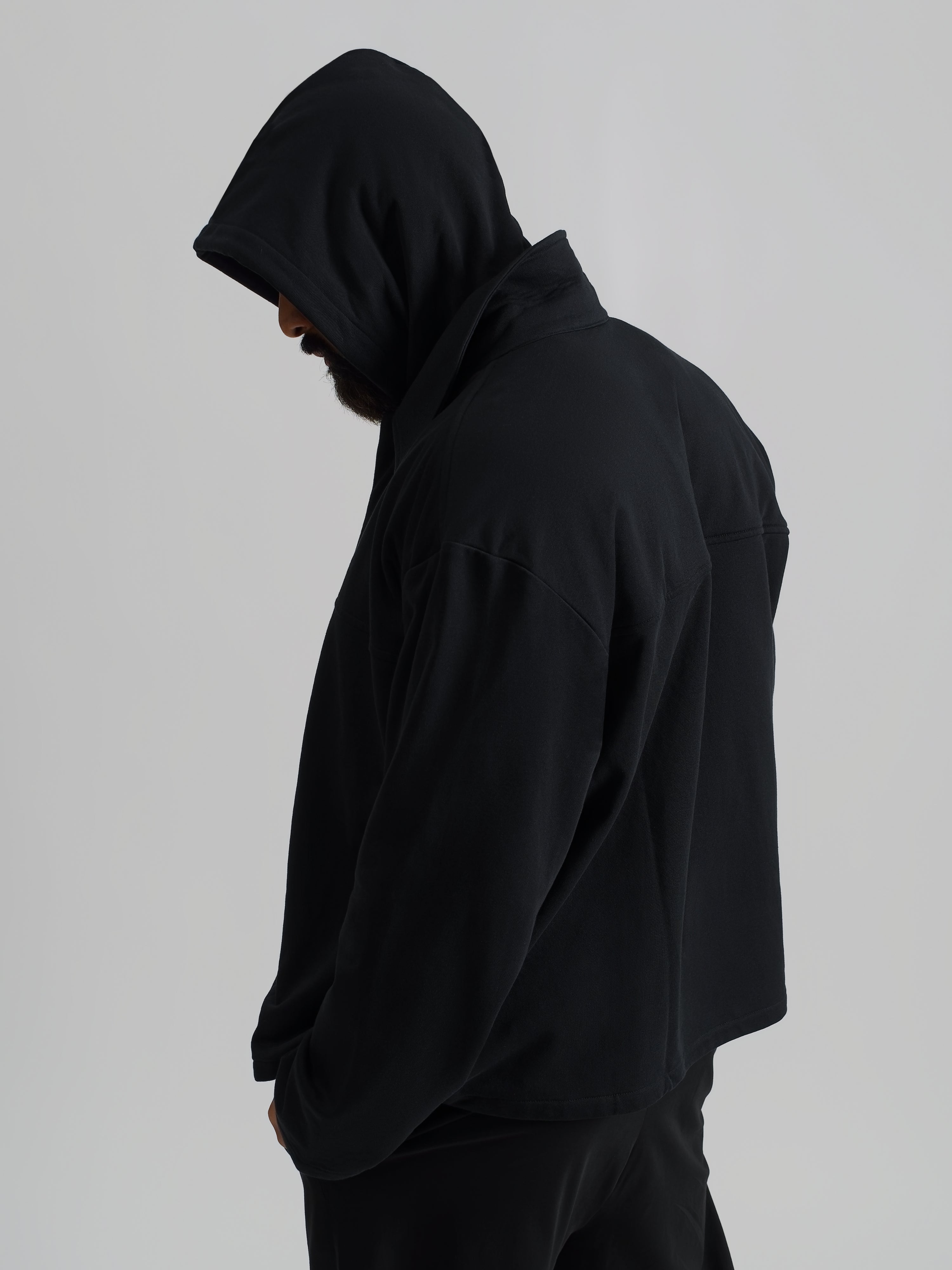 THE REMINGTON OVERSHIRT JACKET-BLACK