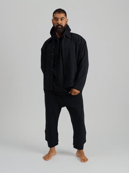 THE REMINGTON OVERSHIRT JACKET-BLACK