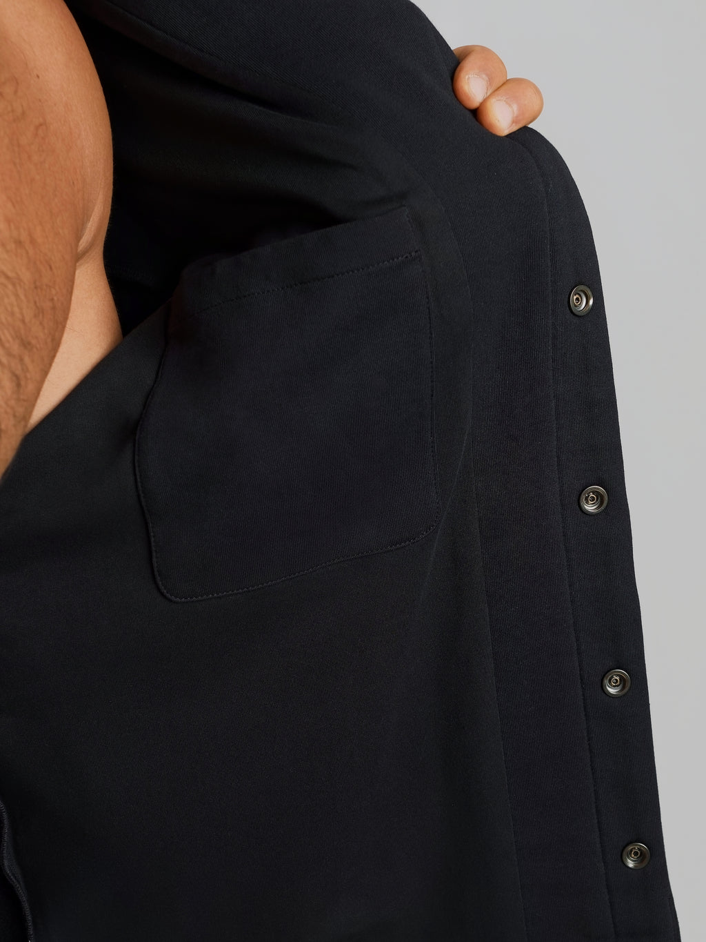 THE REMINGTON OVERSHIRT JACKET-BLACK