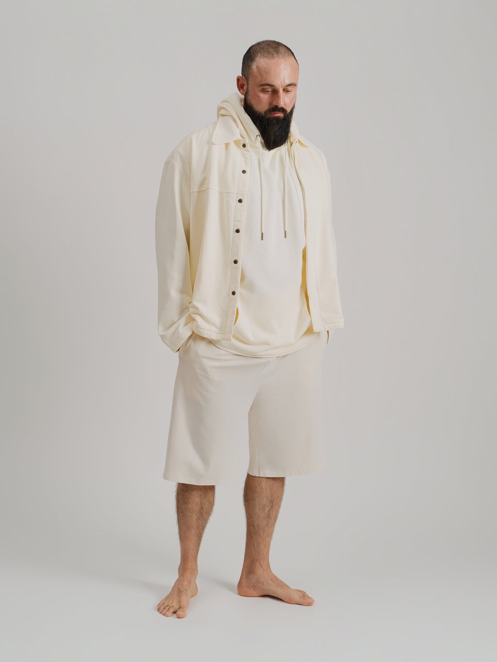 THE REMINGTON OVERSHIRT JACKET-CREAM