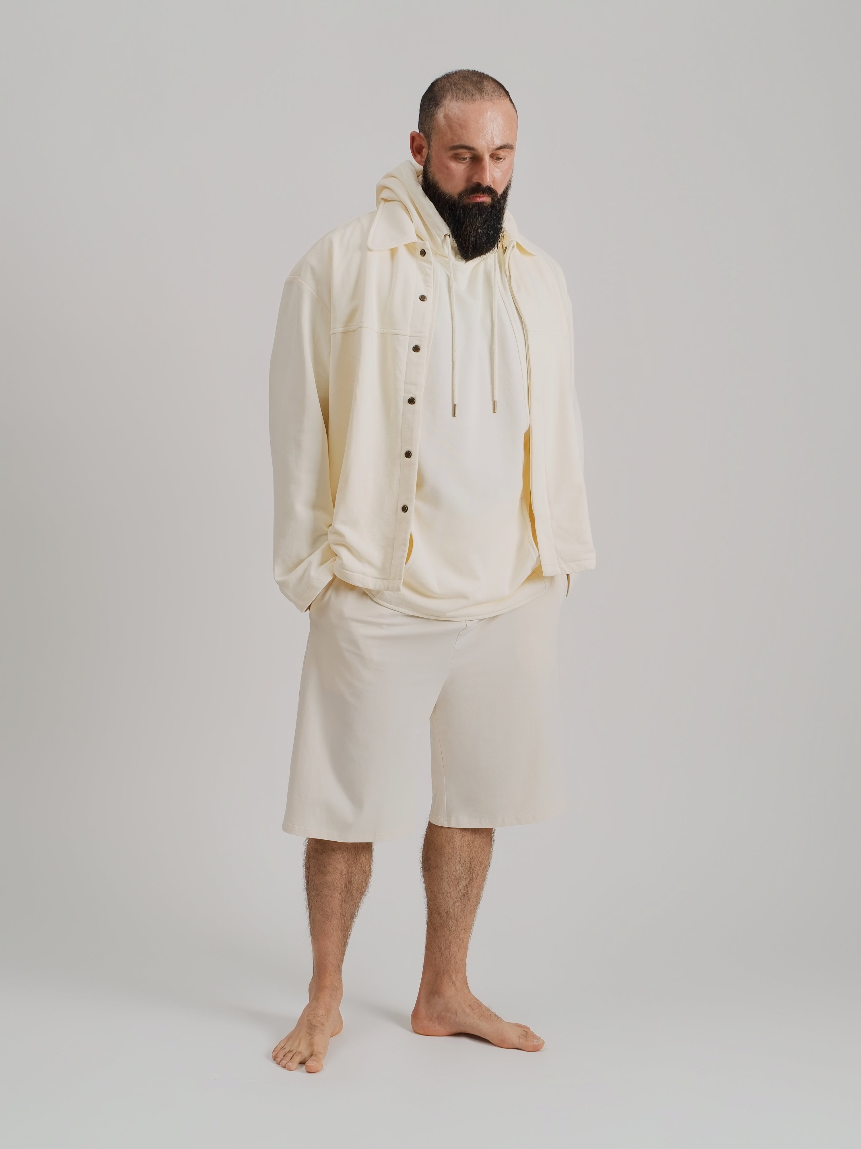 THE REMINGTON OVERSHIRT JACKET-CREAM