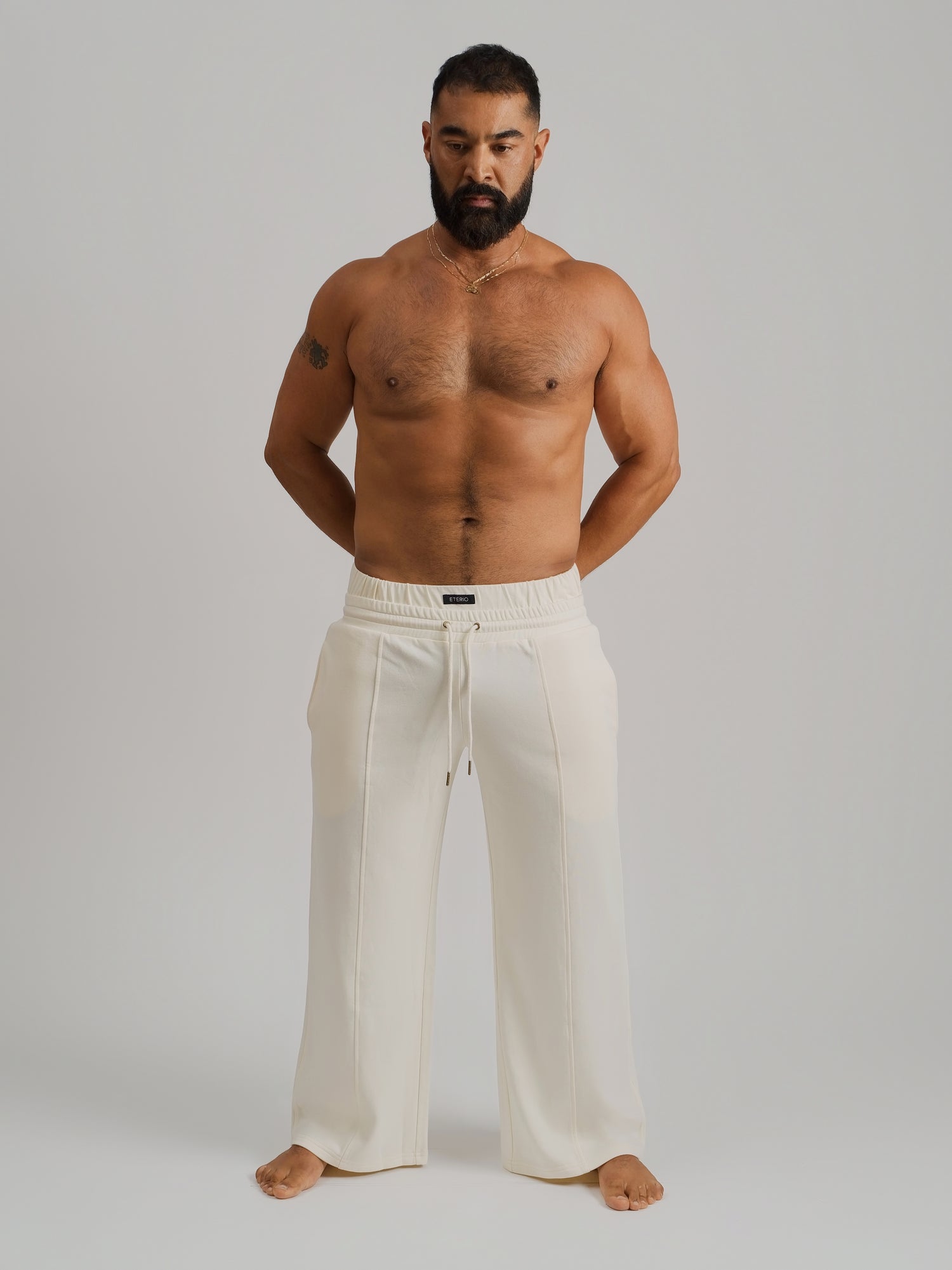 THE RONIN STRAIGHT-LEG JOGGER-CREAM