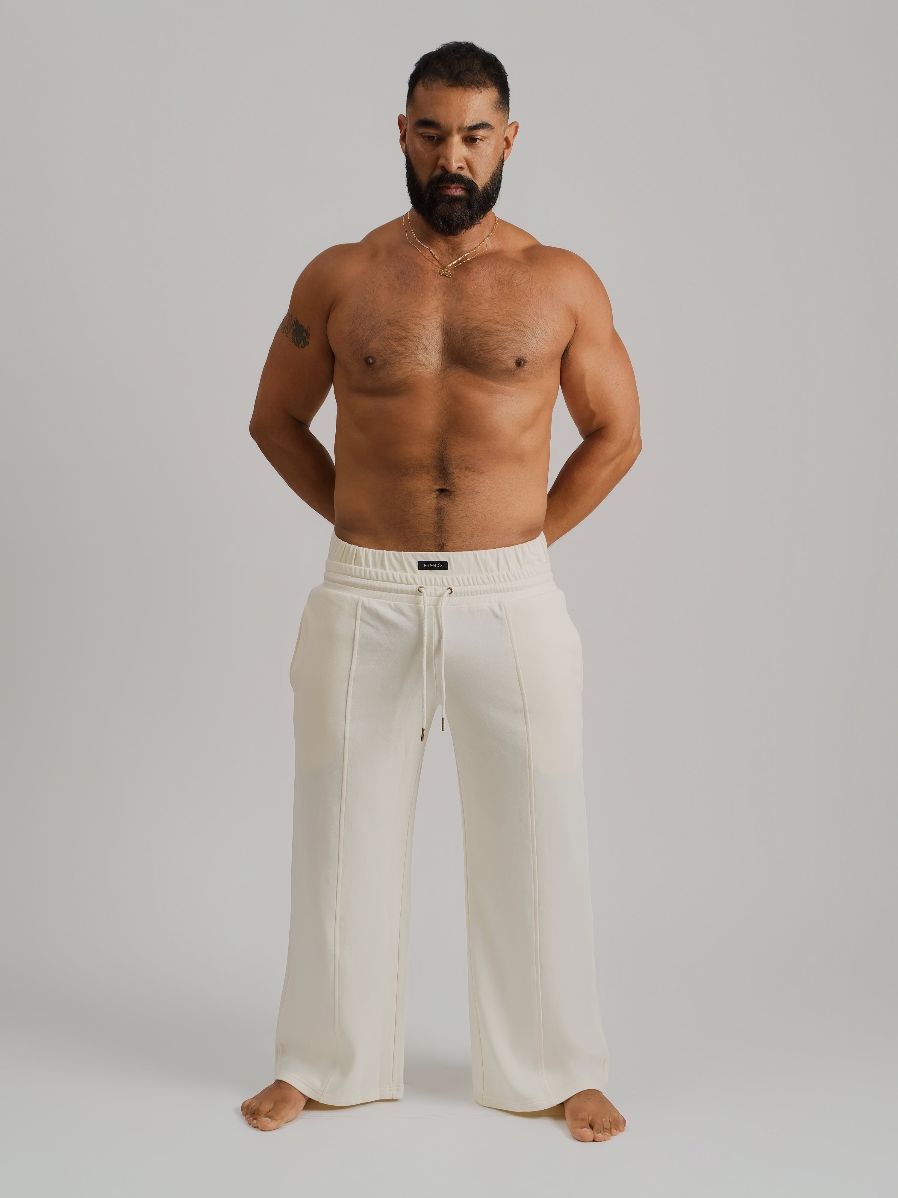 THE RONIN STRAIGHT-LEG JOGGER-CREAM