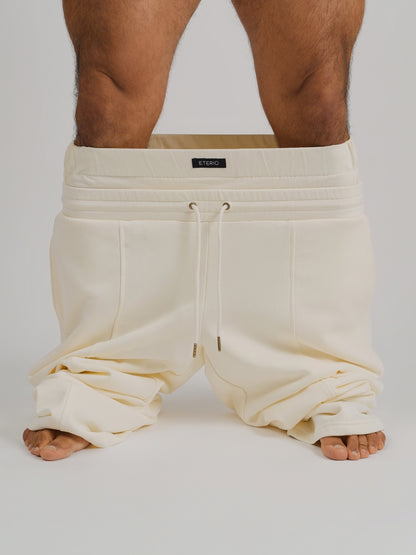 THE RONIN STRAIGHT-LEG JOGGER-CREAM