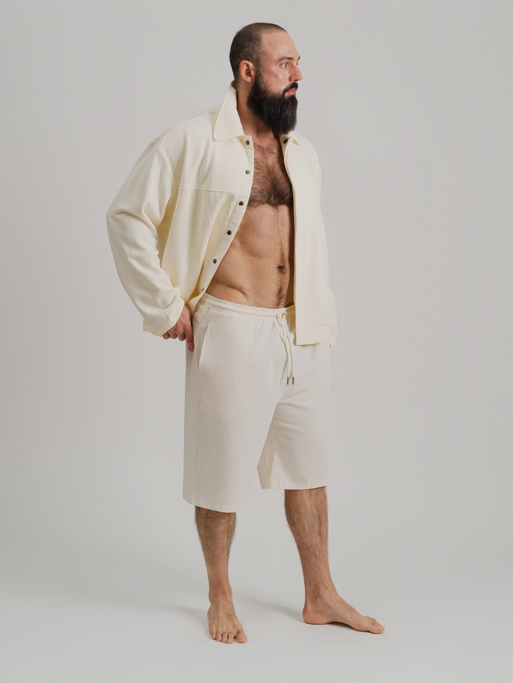 THE REMINGTON OVERSHIRT JACKET-CREAM