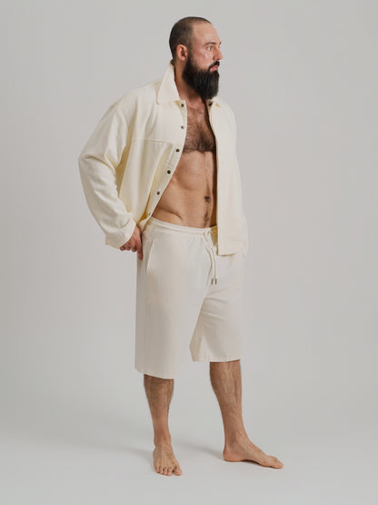 THE REMINGTON OVERSHIRT JACKET-CREAM