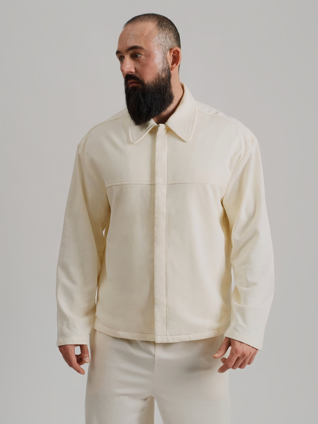 THE REMINGTON OVERSHIRT JACKET-CREAM