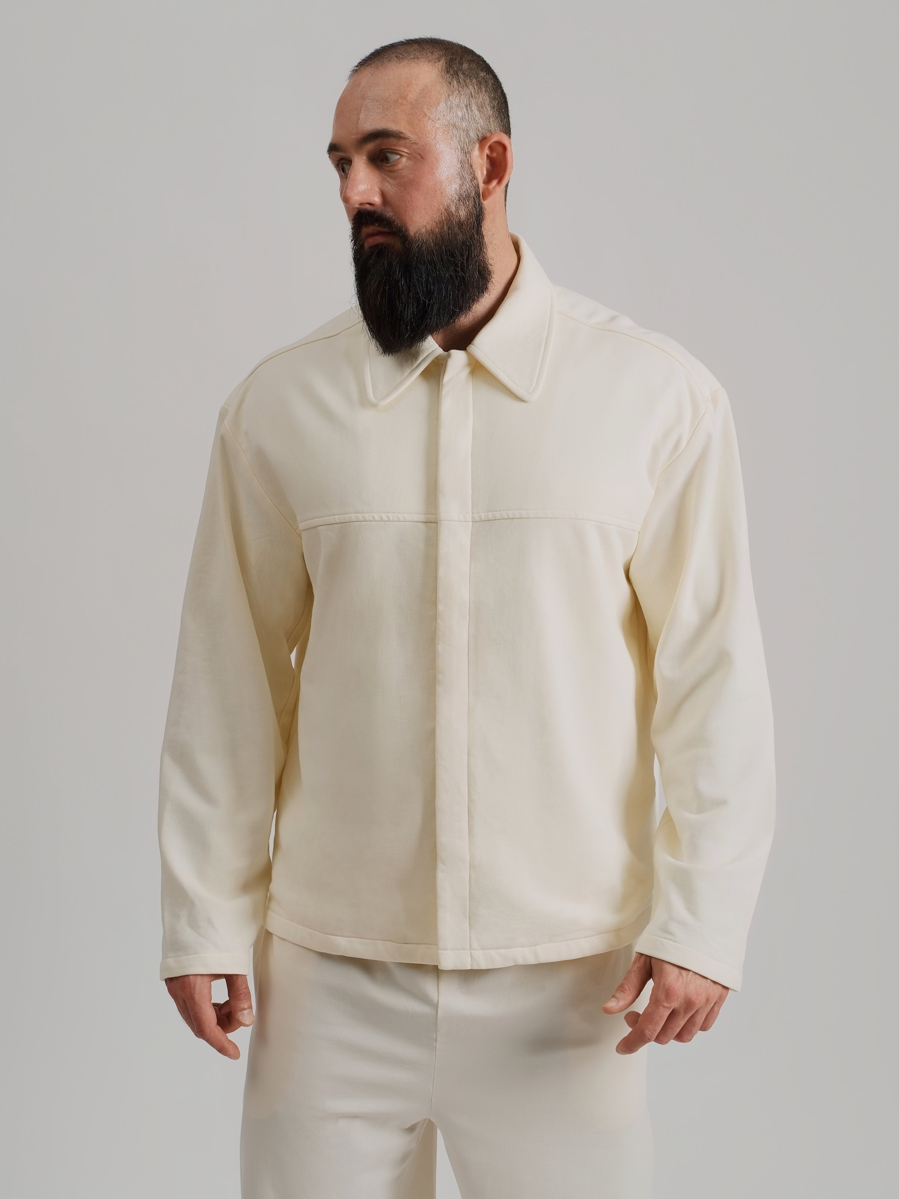THE REMINGTON OVERSHIRT JACKET-CREAM