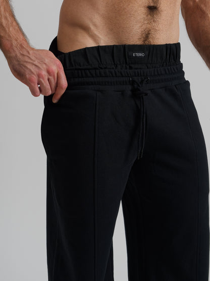 THE RONIN STRAIGHT LEG JOGGER-BLACK