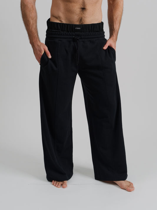 THE RONIN STRAIGHT LEG JOGGER-BLACK