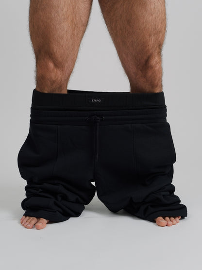 THE RONIN STRAIGHT LEG JOGGER-BLACK