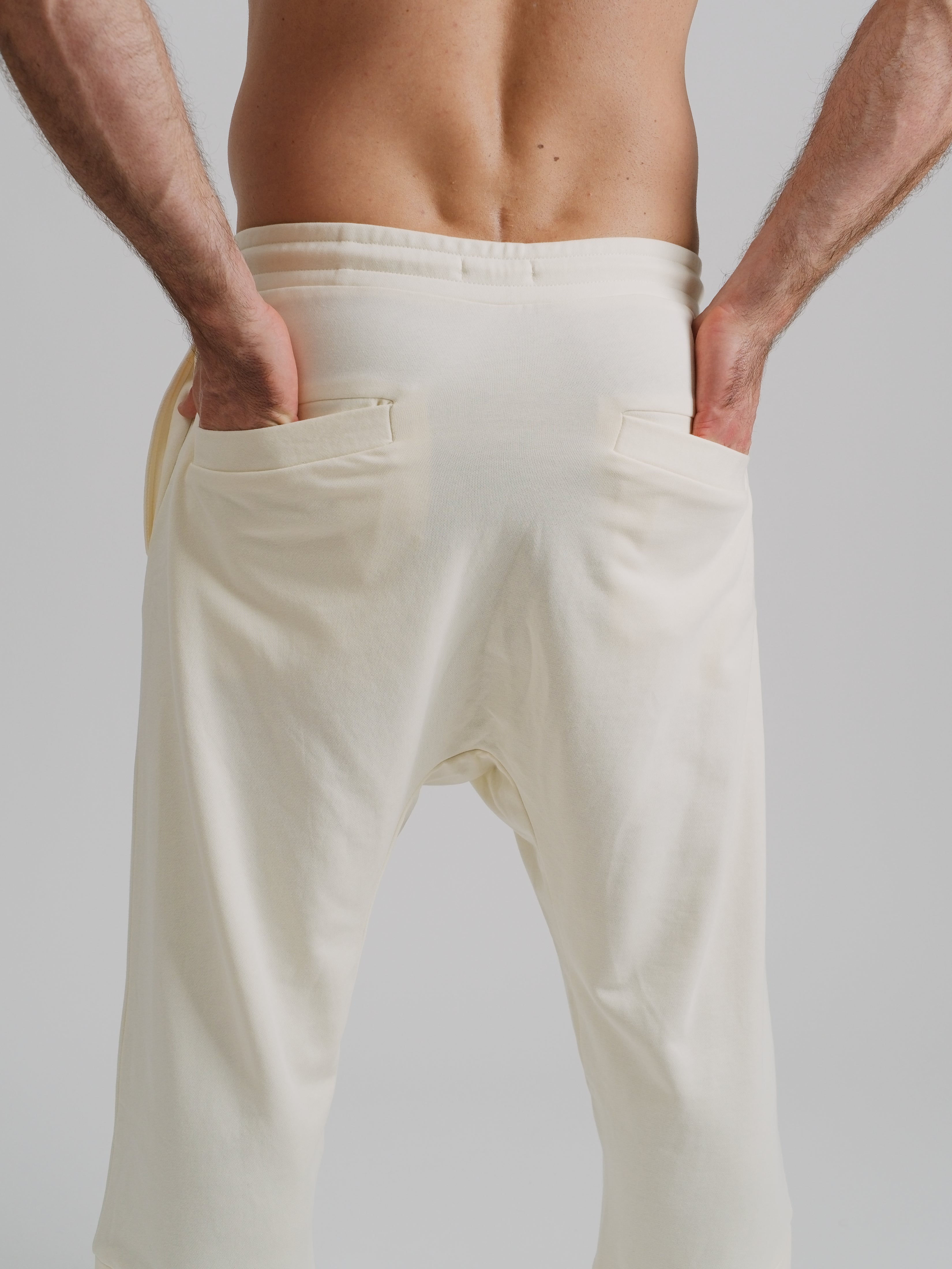 THE CASPIAN HAREM PANT-CREAM