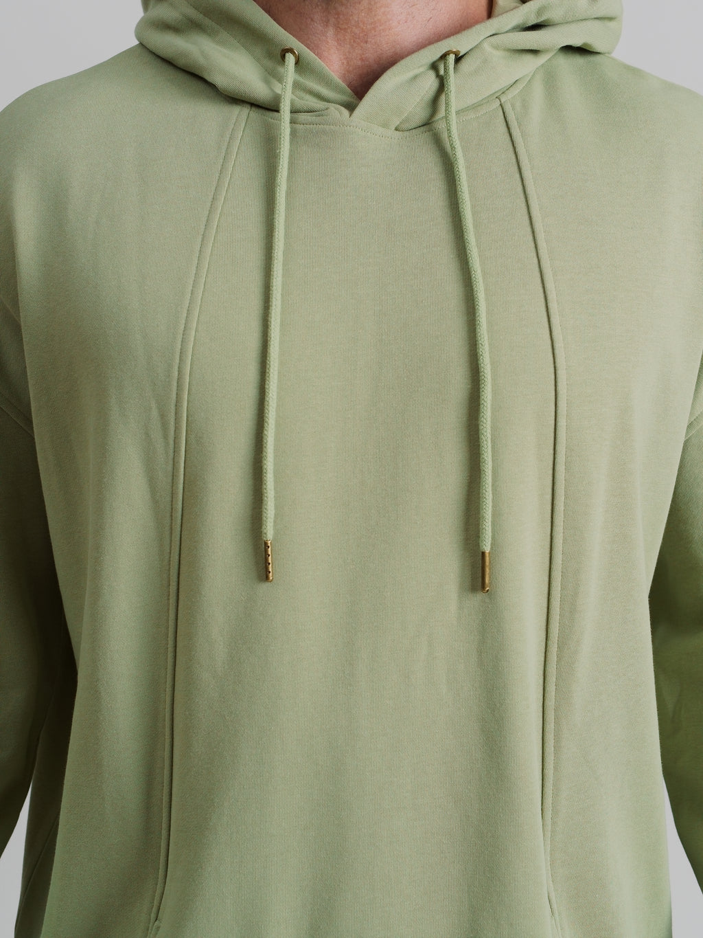 THE ZEPHYR SLEEVELESS HOODIE-AGAVE